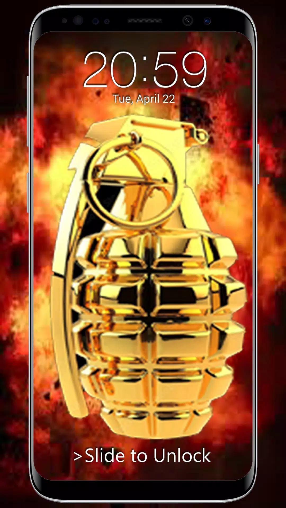 Hand Grenade Lock Screen Screenshots