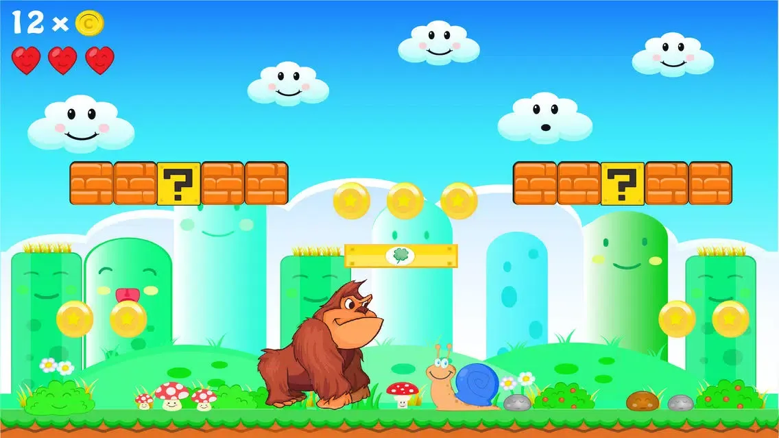 Super Kong - Monkey Adventure Free سکرین شاٹس