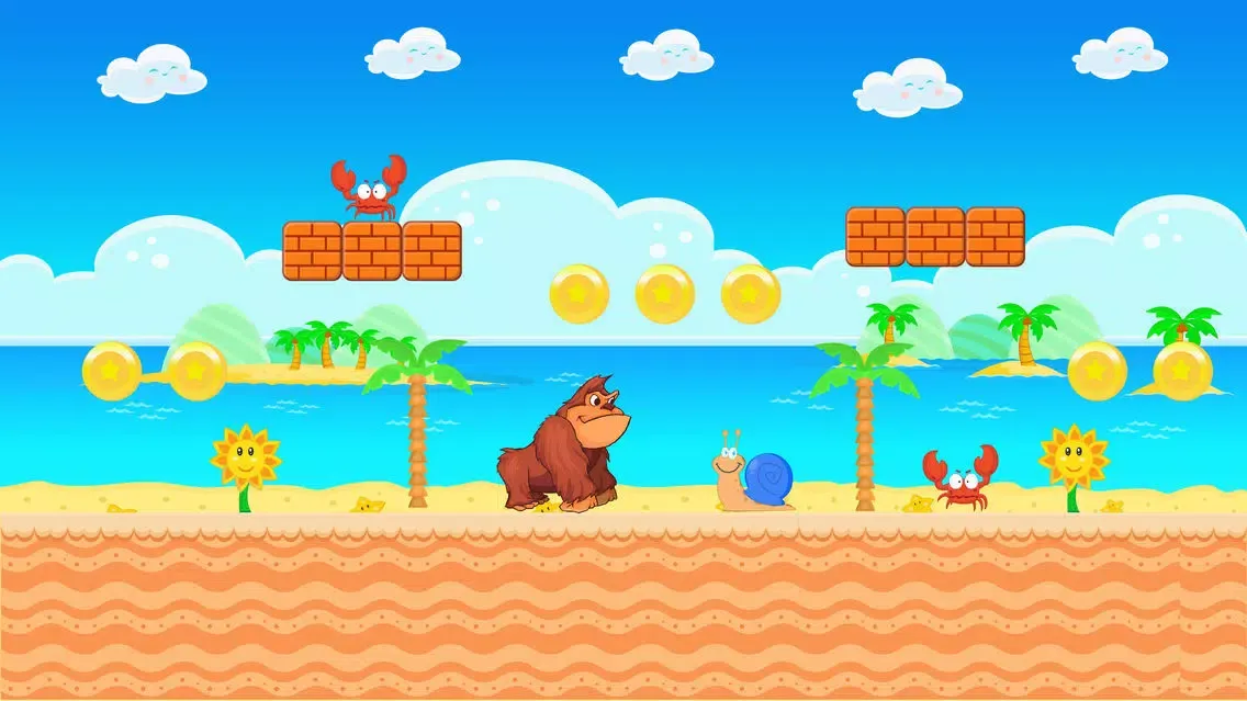 Super Kong - Monkey Adventure Free سکرین شاٹس