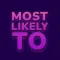 Most likely to - party games