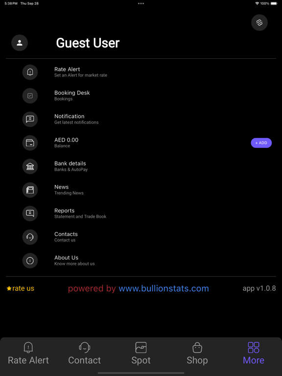 Bullionstats Lite iPad Screenshots
