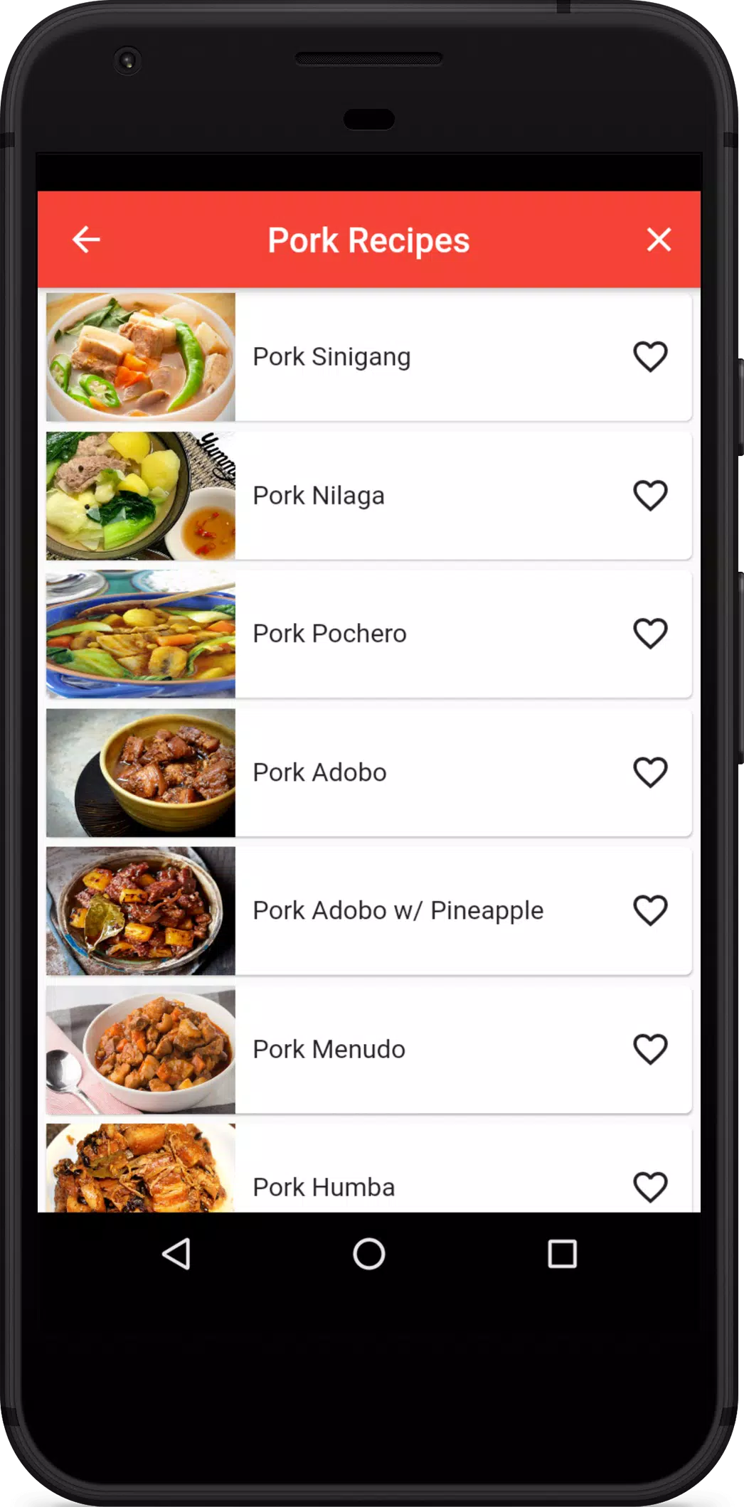 Filipino Food Recipes Screenshots