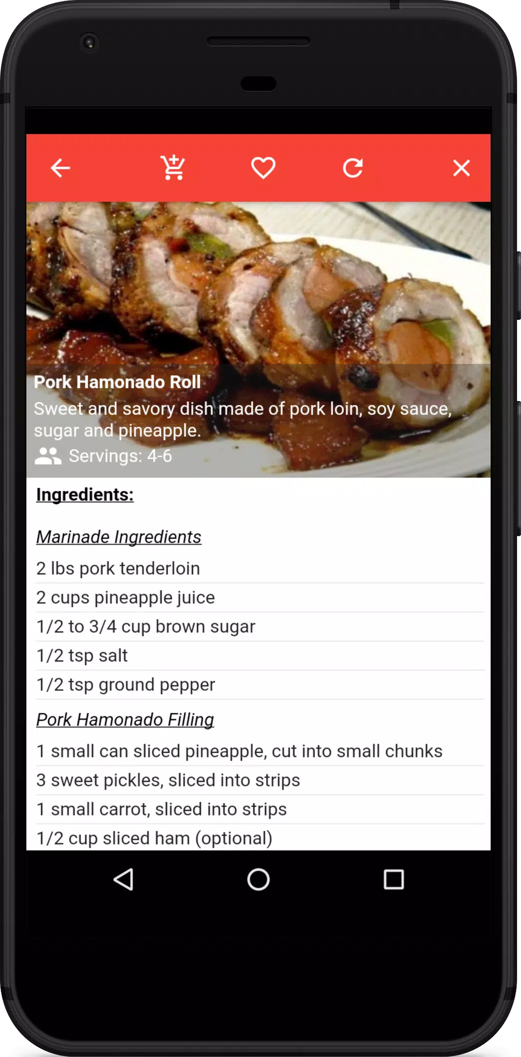 Filipino Food Recipes Screenshots