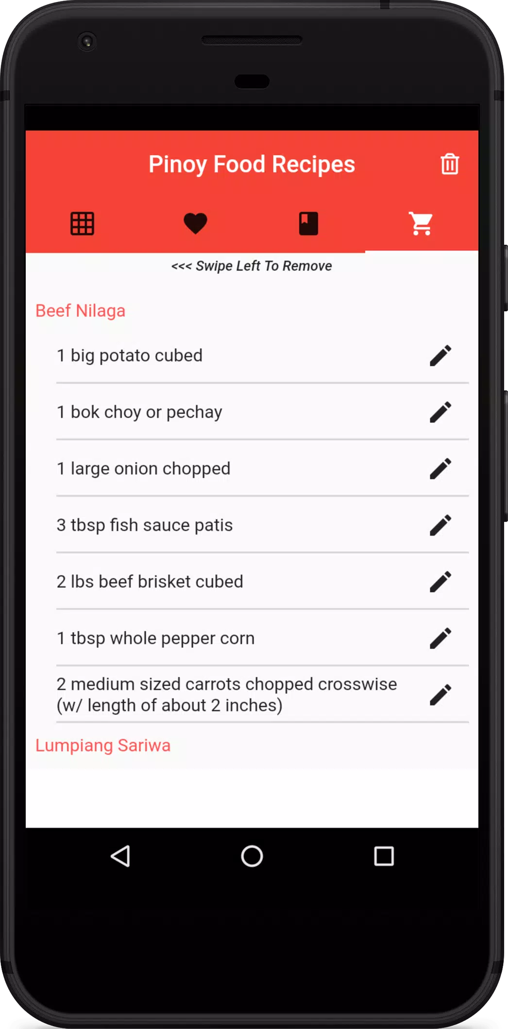 Filipino Food Recipes Screenshots