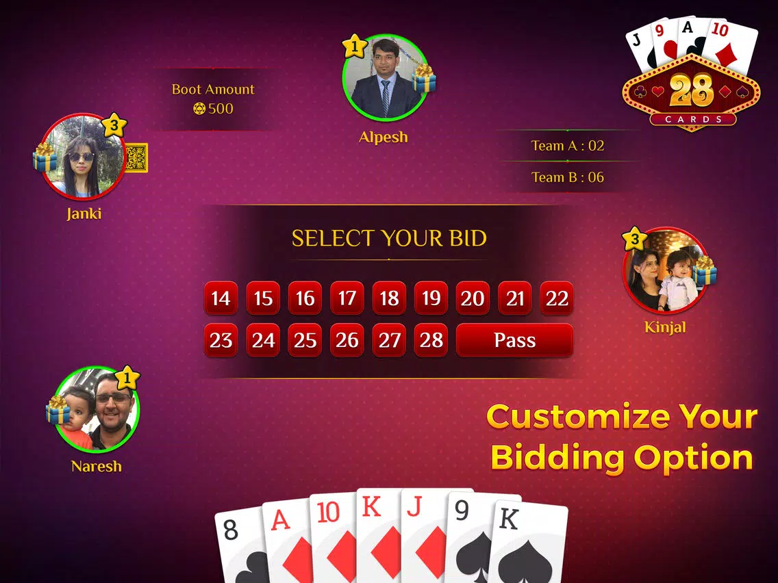 Captures d'écran de 28 Card Game Multiplayer iPad