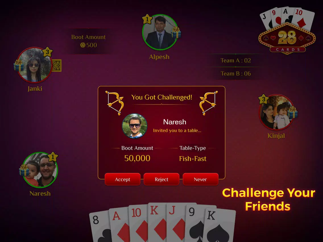Captures d'écran de 28 Card Game Multiplayer iPad