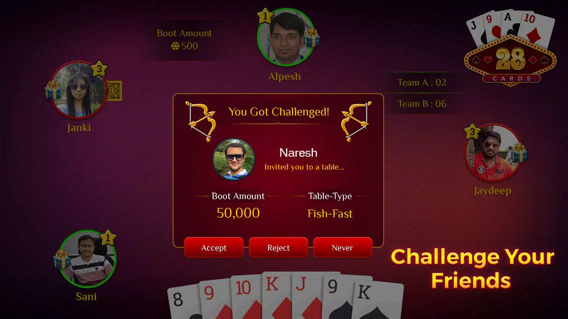 Captures d'écran de 28 Card Game Multiplayer