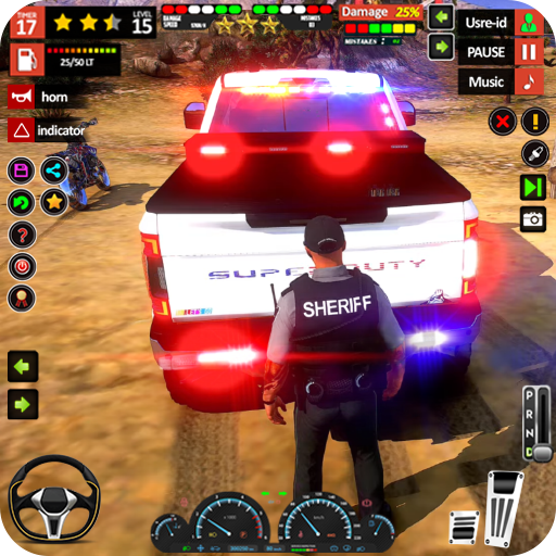 US Car Game Police Car Chase