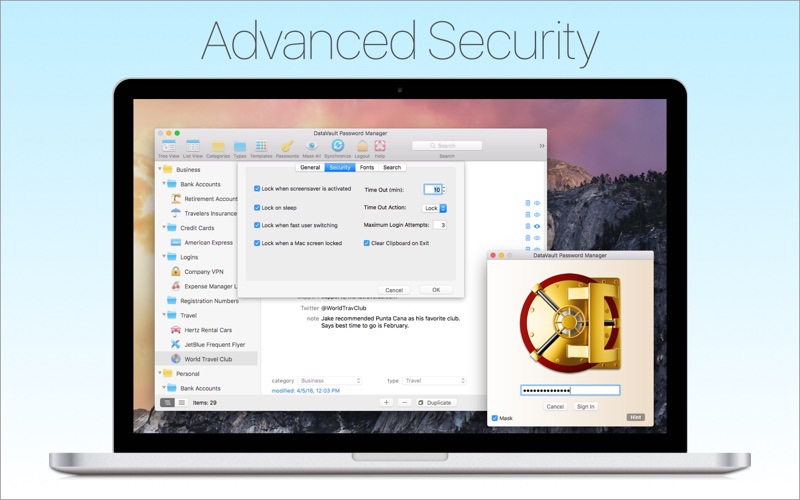 Password Manager Data Vault Screenshots