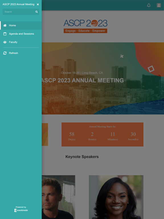 ASCP 2023 Annual Meeting iPad Screenshots