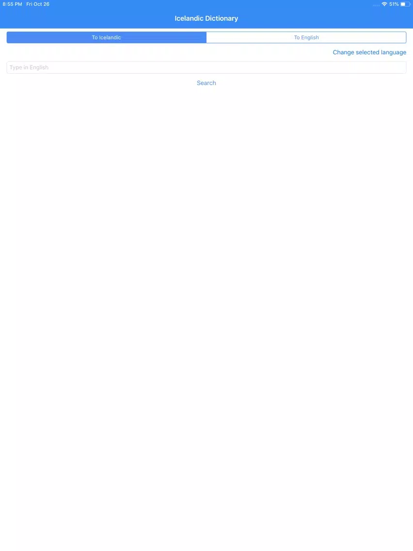 Icelandic Dictionary Pro iPad Screenshots
