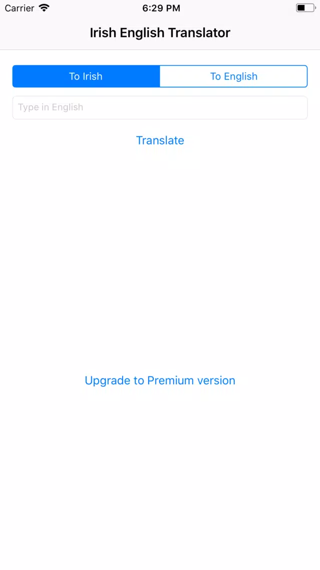 Irish English Translator Screenshots