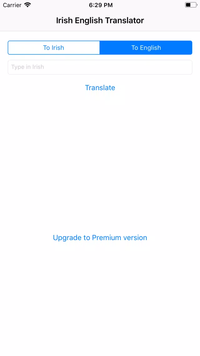 Irish English Translator Screenshots