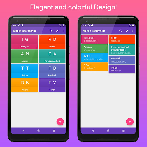 Mobile Bookmarks Screenshots