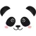 Cute Panda Love Sticker Pack