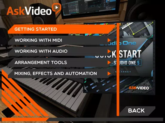 Start Guide for Studio One 5 iPad Screenshots