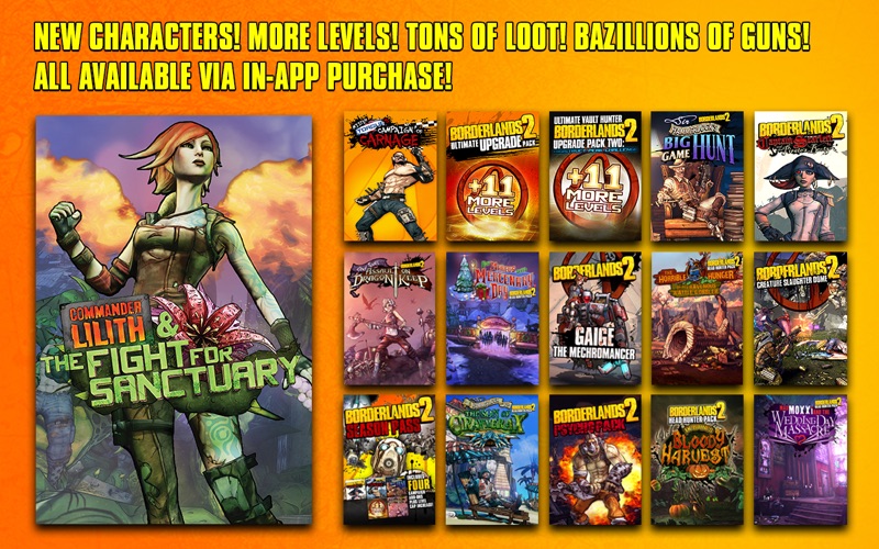 Capturas de tela do Borderlands 2