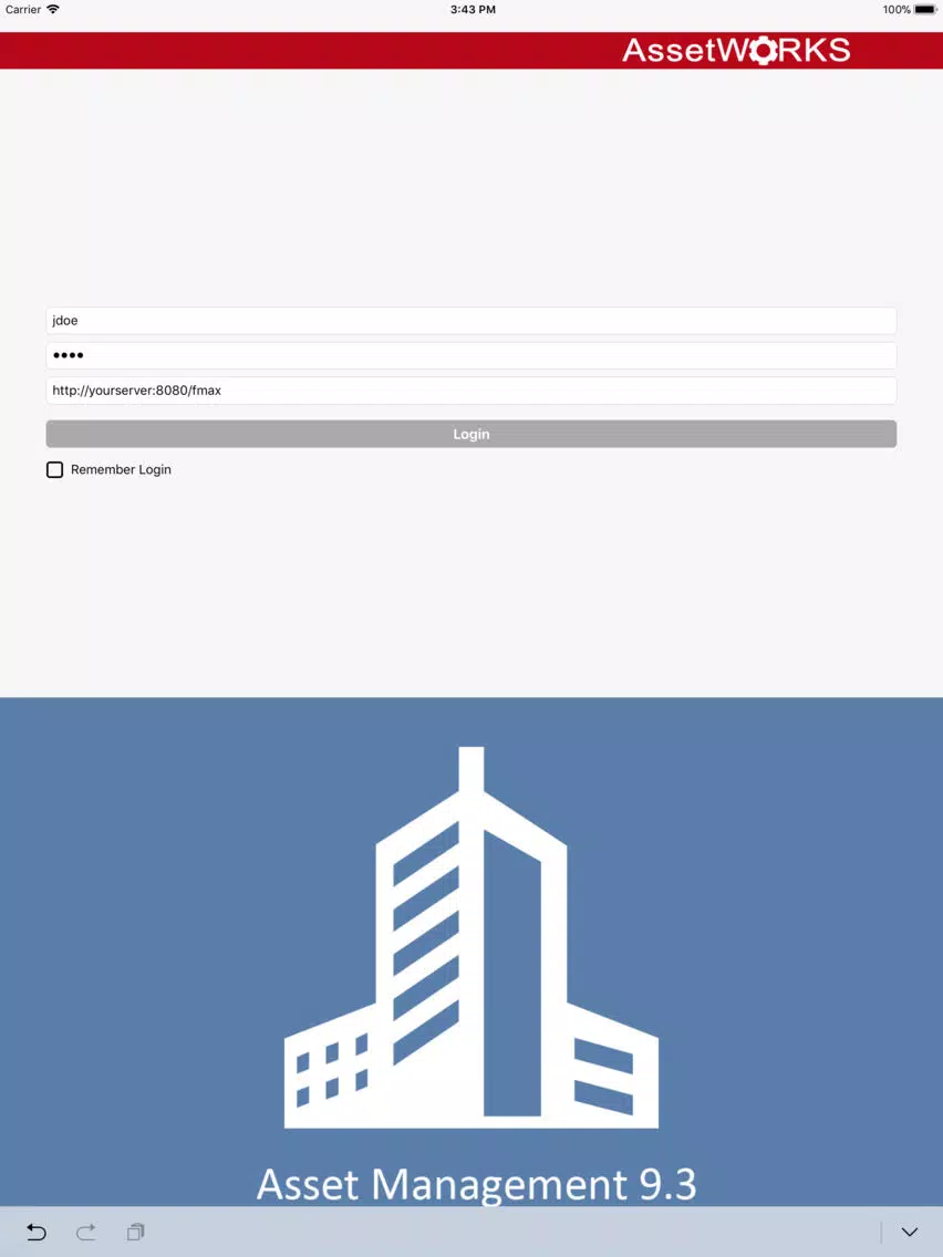 FiRE 9.3 Asset Management iPad Screenshots