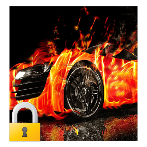 Burning Fire Car Lock