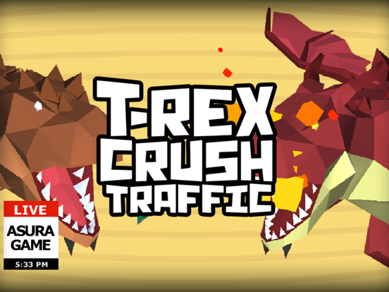 T-Rex crush traffic: Survival iPad 应用截图