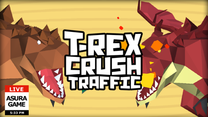 T-Rex crush traffic: Survival应用截图