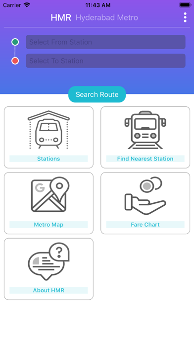 HMR Hyderabad Metro Screenshots