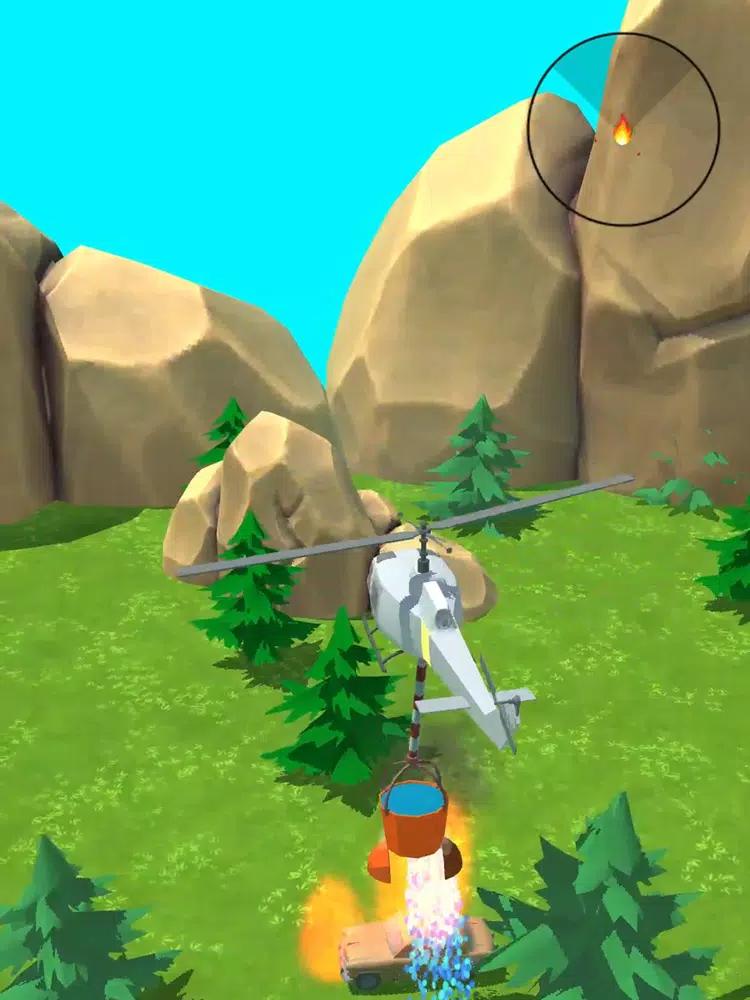 Ảnh chụp màn hình của Fire Helicopter - Fire Mission iPad 