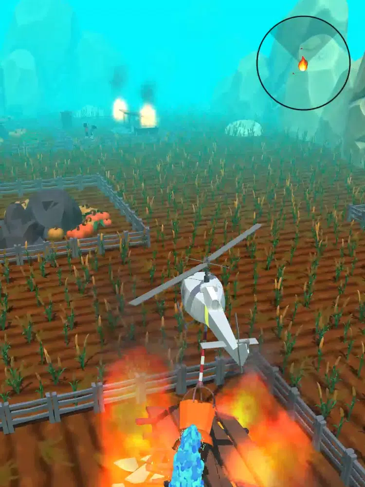 Ảnh chụp màn hình của Fire Helicopter - Fire Mission iPad 