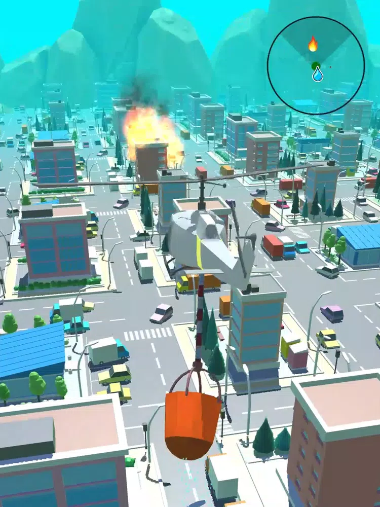 Ảnh chụp màn hình của Fire Helicopter - Fire Mission iPad 