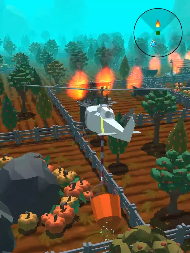 Ảnh chụp màn hình của Fire Helicopter - Fire Mission iPad 