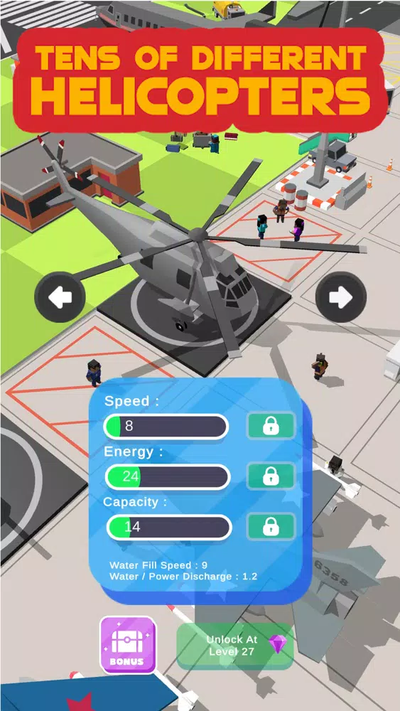 Ảnh chụp màn hình của Fire Helicopter - Fire Mission