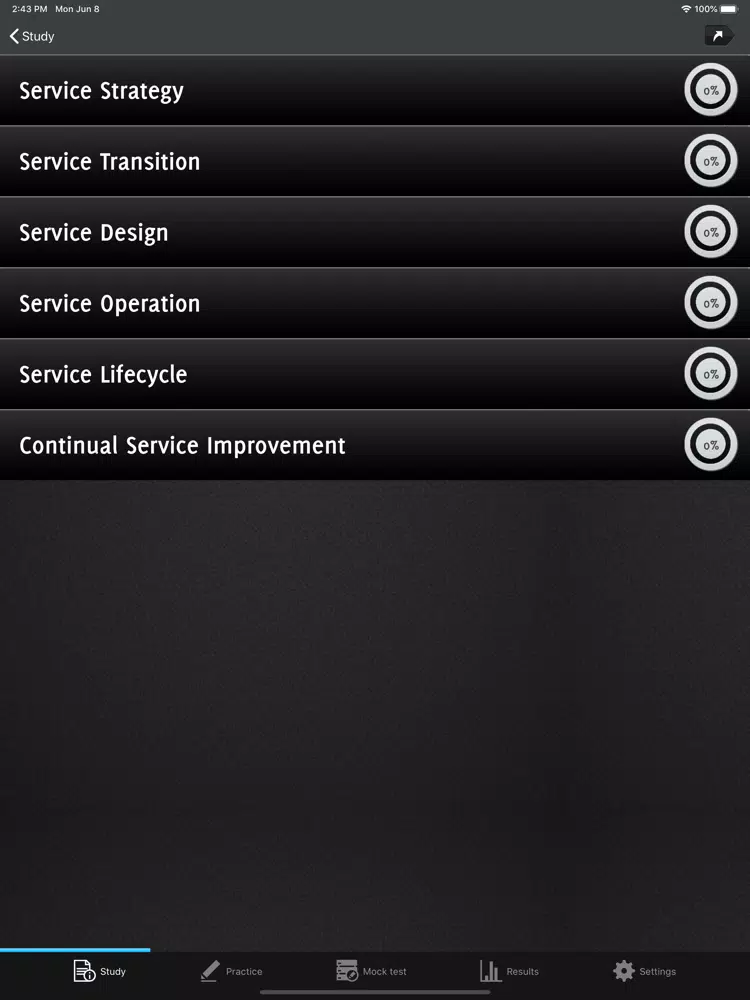 ITIL v4 Exam Foundation iPad Screenshots