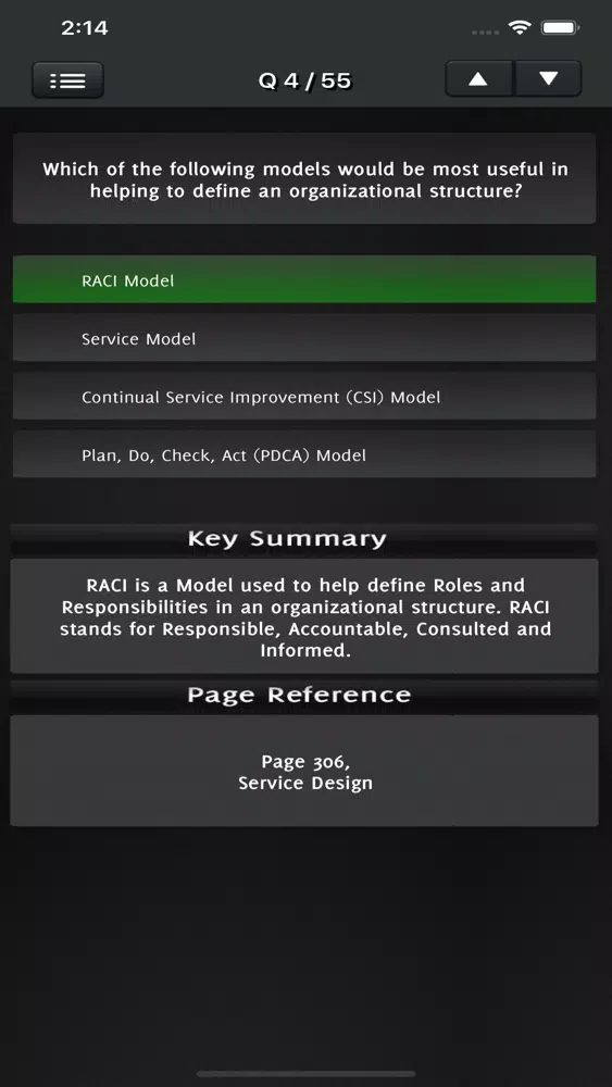 ITIL v4 Exam Foundation Screenshots