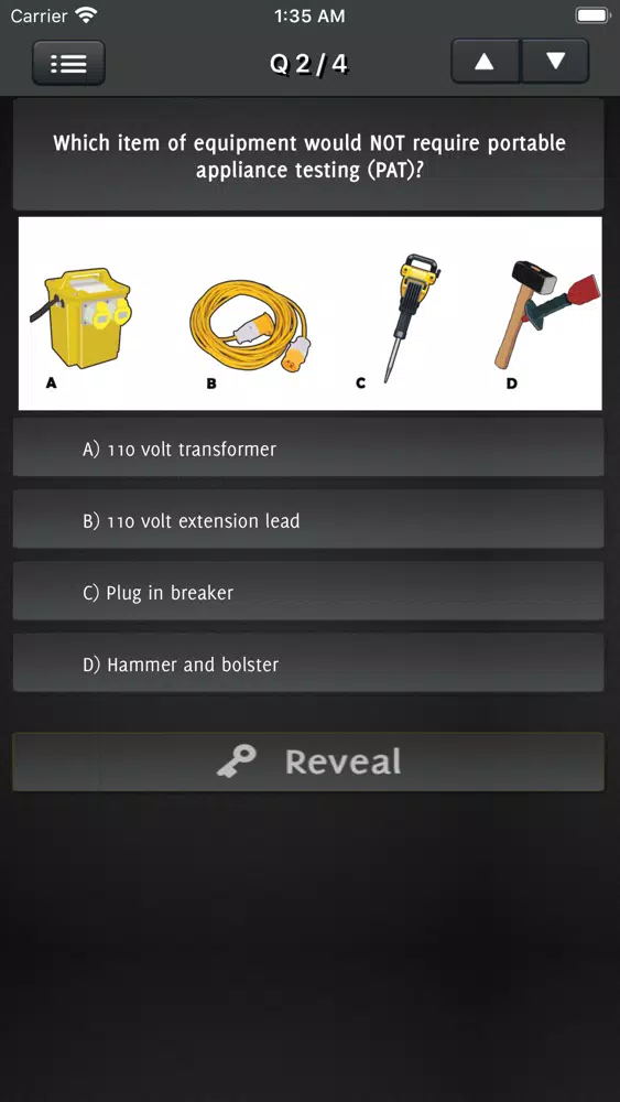 CSCS MAP Test Revision Screenshots
