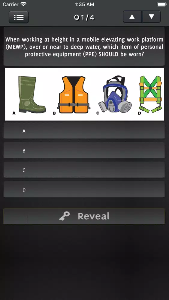 CSCS MAP Test Revision Screenshots