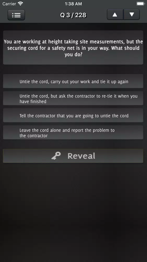 CSCS MAP Test Revision Screenshots