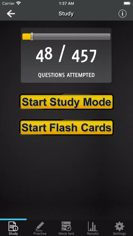 CSCS MAP Test Revision Screenshots