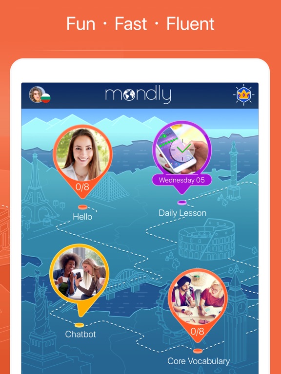 Learn Bulgarian – Mondly iPad Screenshots