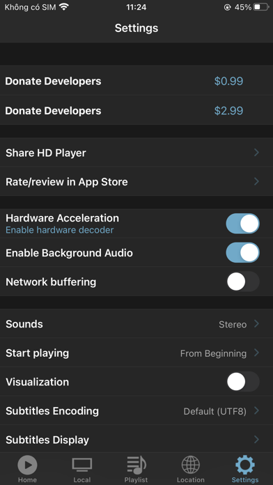 HD Player Screenshots