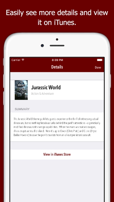 moviElect - Decide Which iTunes Movie or Rental to Watch for TV & Mobile Screenshots