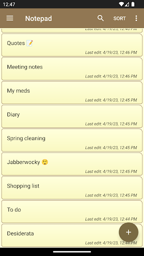 Notepad - simple notes Screenshots