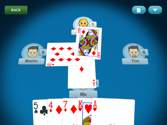 Hearts Card Game Classic iPad Screenshots