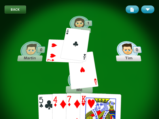 Hearts Card Game Classic iPad Screenshots