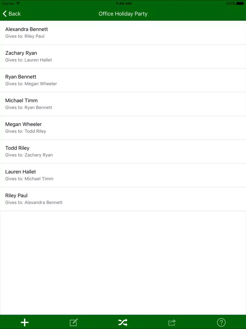 Gift Swap - For Your Christmas, Holiday Party, Gift Exchange, Secret Santa, and More! iPad Screenshots