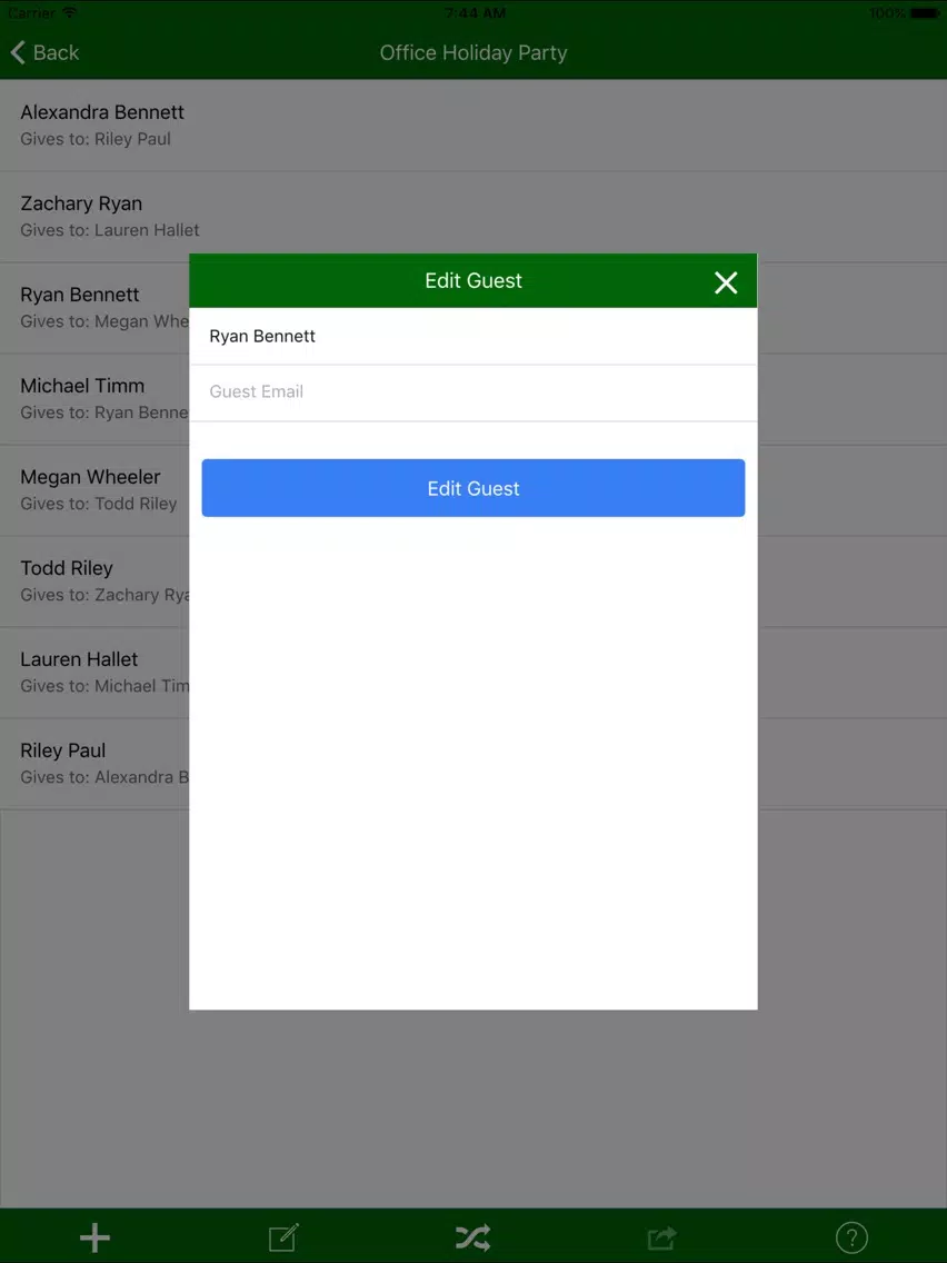 Gift Swap - For Your Christmas, Holiday Party, Gift Exchange, Secret Santa, and More! iPad Screenshots