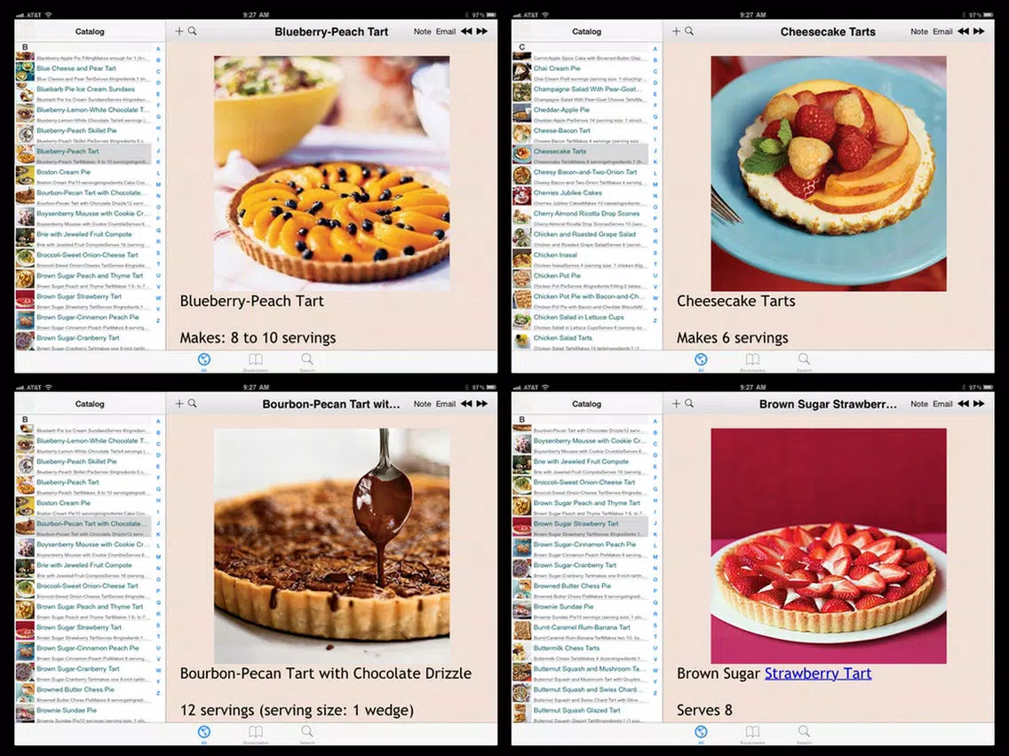 Pies & Tarts Recipes iPad Screenshots
