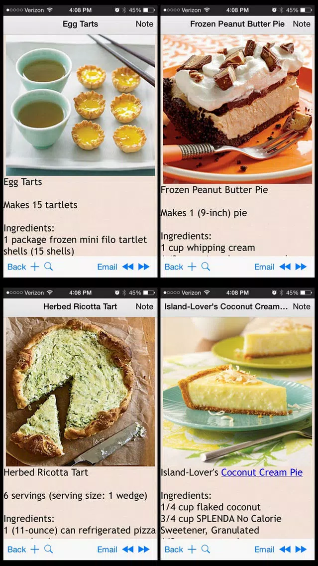 Pies & Tarts Recipes Screenshots