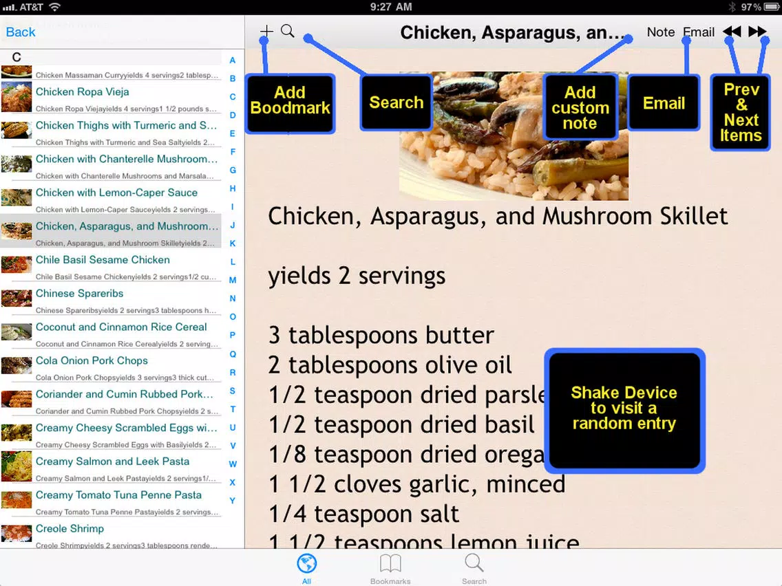 Meal for 2 Recipes iPad Screenshots