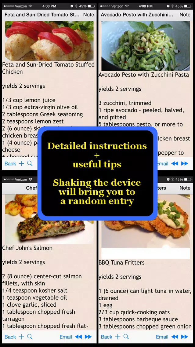 Meal for 2 Recipes Screenshots