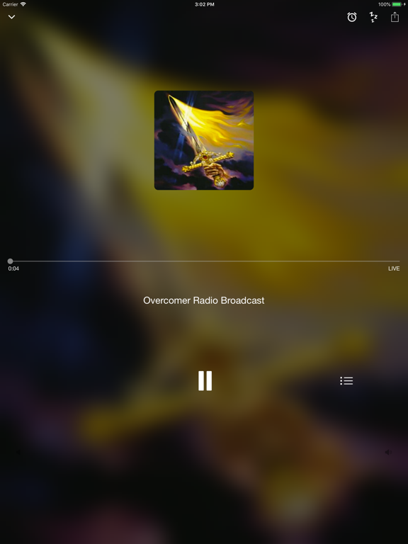 Overcomer Radio Broadcast iPad Screenshots